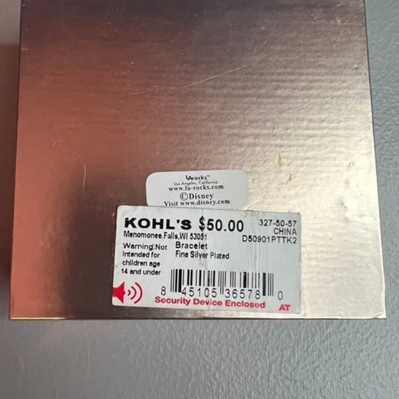 Disney Fine Silver Plated Mickey Mouse Adjustable Bracelet New In Box - Picture 4 of 4